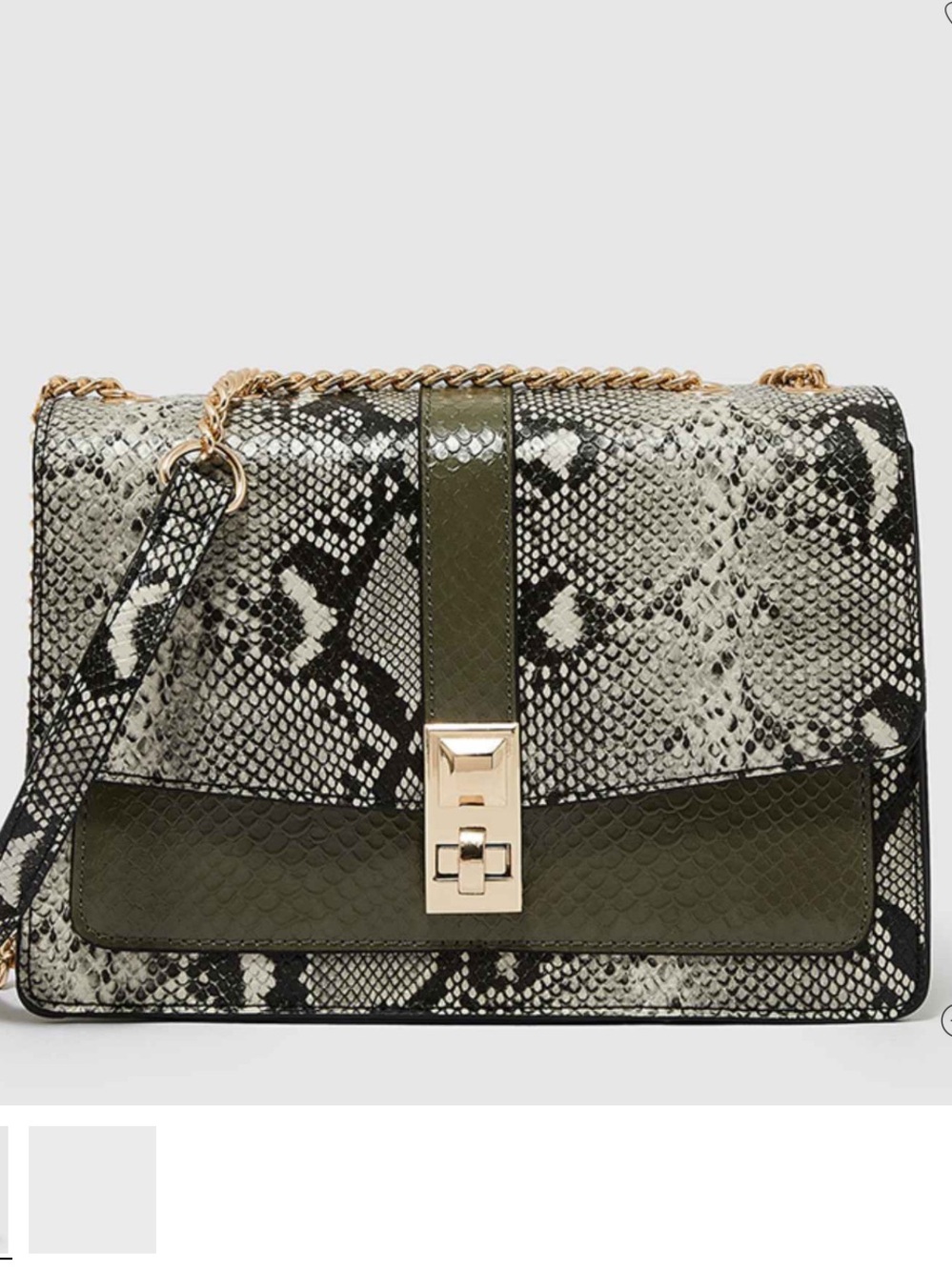 Aldo Rhihar Snakeskin Print Crossbody NWOT